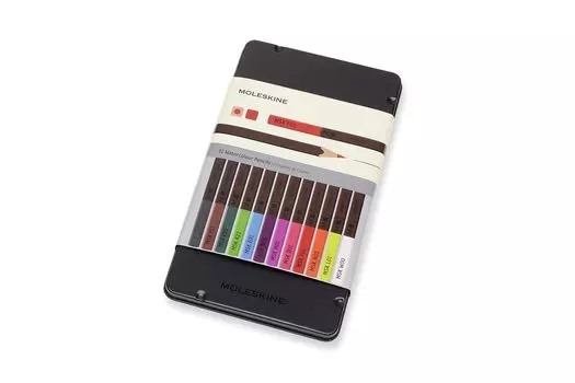 Moleskine Lighting Naturally Smart Watercolor Pencil 12 Colors EW7P12COLA