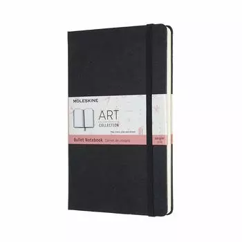 Moleskine Note Art Collection Bullet Notebook Hardcover Large Size Black ARTBULNT3