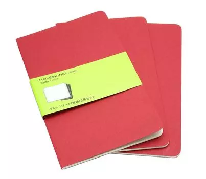 Moleskine Note Cahier Journal Plain CH118 LG Red