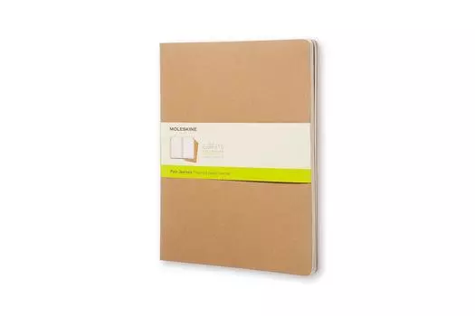 Moleskine Note Cahier Journal Plain XXL Craft Brown QP433
