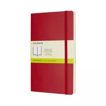 Moleskine Note Classic блокнот мягкий простой большой размер 13 см x высота алый красный QP618F2 (Ширина 21см)