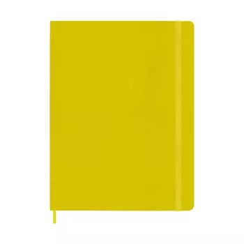 Moleskine Note Classic Fabric Collection Твердый переплет Горизонтальная линейка XL Размер Hey Желтый QP090M6SILK