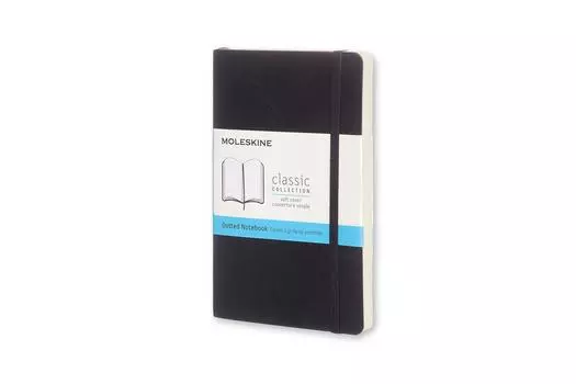 Moleskine Note Classic Notebook Soft Cover Dot Pocket Size Black QP614