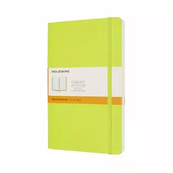 Moleskine Note Classic Notebook Soft Cover Horizontal Ruled Large Size 13cm x Height Lemon Green QP616C2 (Width 21cm)
