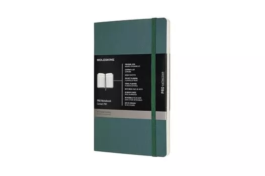 Moleskine Note PRO Notebook Soft Cover Large Forest Green PROPFNTB3SK19