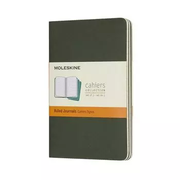 Moleskine Notebook Cahier Horizontal Lined Pocket Myrtle Green CH011K15