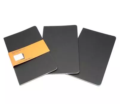 Moleskine Notebook Cahier Journal Lined QP316 LG Black чёрный