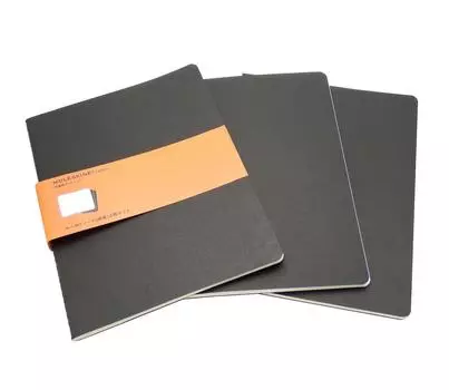 Moleskine Notebook Cahier Journal Lined QP321 XL Black чёрный