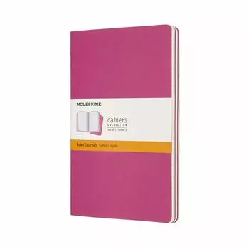 Moleskine Notebook Cahier Journal Set of Large Kinetic Pink CH016D17 3, Lined, Size,