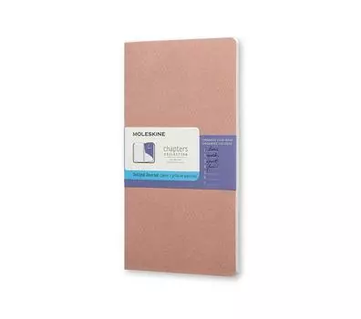 Moleskine Notebook Chapters Journal Dot Old Rose Slim Pocket (Dot Ruled)