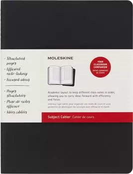 Moleskine Subject Cahier Brown x Journal, XL, черный/крафт (7,5 9,75)