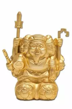 молитва Дайкокутэн золотая статуя Семь Богов Счастья украшение Такаока медная посуда Дайкокутэн Кодайдзи Энтоку-ин Открытие глаз завершено Тоётоми Хидэёси золотой