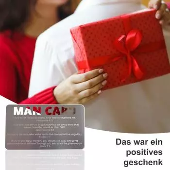 Молитвенные карточки для мужчин и женщин, вставные карточки со стихами из Библии, христианские Священные Писания, металлические карманные молитвенные карточки, религиозный вдохновляющий подарок для него и для нее Mens 1pc