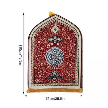 Молитвенный коврик для женщин, нестандартный толстый молитвенный коврик для коленей, роскошный мягкий напечатанный напольный ковер, нескользящий коврик для коленей для мужчин и женщин