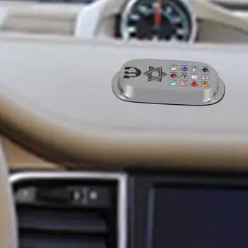 Молитвенный свиток для автомобильной мезузы и дорожный прочный футляр с драгоценными камнями в форме звезды Давида