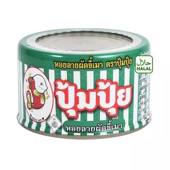 Моллюски Pumpui жареные острые, 40 г. х 1 / 3 / 6 шт - Тайский вкус, Сделано в Таиланде 40 g.