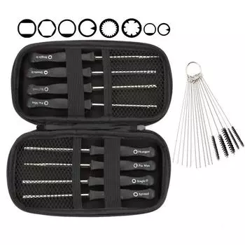 Mollytek Carburetor Adjustment Tool Carburetor Driver Adjustment Tool Kit 12 Types Carburetor Pin Cleaner with Storage Case for Most Small Engines