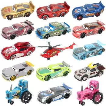Молния Маккуин Disney Pixar Тачки 3 Игрушки Мэтт Джексон Шторм Рамирес 1:55 литых машинок из сплава игрушечная модель автомобиля детская игрушка подарок