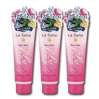Молочко для разглаживания волос Lasana Seaweed Smooth Hair Milk 120 г x 3 флакона в наборе