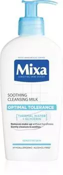 Молочко для снятия макияжа Mixa Optimal Tolerance TU прозрачный