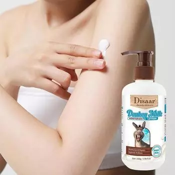 Молочко для тела Donkey Milk освежает, нежирно увлажняет и увлажняет. 230g