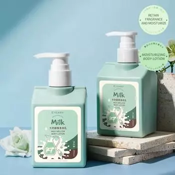 Молочко для тела Успокаивающий и увлажняющий кожу тела Содержит богатый молочный белок и сквалан для сухой кожи Уход за грубой кожей Молочко для тела As the picture