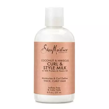 Молочко для укладки и завивки волос Shea Moisture Coconut & Hibiscus, 237 мл, 1 шт.