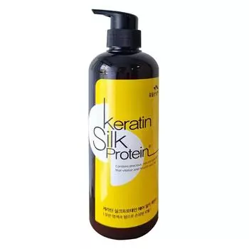 Молочная эссенция для волос Man with Flowers Keratin Silk Protein, 500 мл, 1 шт.