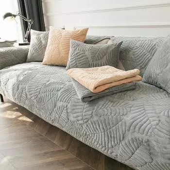 Молочная бархатная диванная подушка в зимнем стиле, простой плюшевый утолщенный противоскользящий чехол для диванной подушки, тканевый чехол 70*70cm