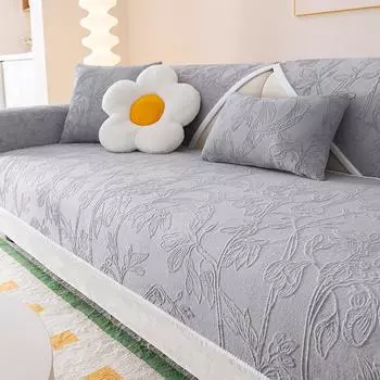 Молочная бархатная подушка для дивана, зимняя плюшевая противоскользящая подушка, новый универсальный чехол для дивана, тканевое полотенце 70*70cm