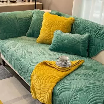 Молочная бархатная зимняя плюшевая подушка для дивана, новая зимняя утолщенная подушка для сиденья в форме, простая современная ткань с полным покрытием 70*70cm