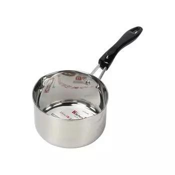 Молочная кастрюля Pearl Metal 14 см из нержавеющей стали IH совместимая с Kitchen Mate HB-6348