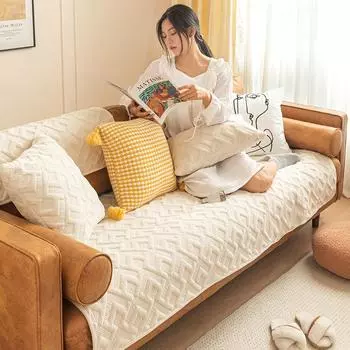 Молочно-белая диванная подушка, простой чехол для дивана в стиле ретро, чехол для дивана Four Seasons, чехол для полотенца 70*70
