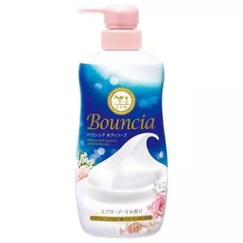Молочное мыло Bouncia Мыло для тела Airy Bouquet с ароматом, в комплекте дозатор, 480 мл