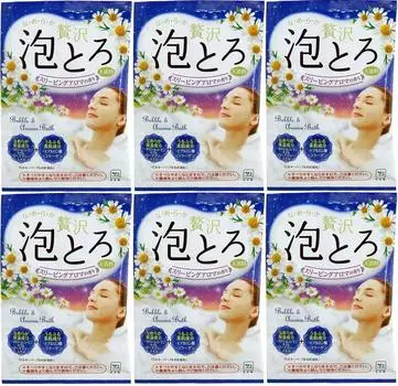 Молочное мыло Kyoshinsha Oyu Monogatari Luxury Awa Toro Bath Fee Sleeping Aroma Fragrance 30 г x 6 шт. [Оптовая закупка]