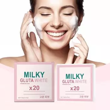 Молочное отбеливающее и увлажняющее мыло для очищения кожи, подходит всем 70 г One Size