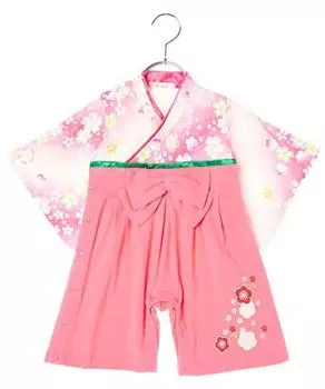 Молочный чай Детские хакама комбинезон персиковый 90 см хлопковая одежда Детская одежда Фестиваль Фестиваль Первый фестиваль Фестивальный костюм Японская одежда Кимоно Новинка розовый