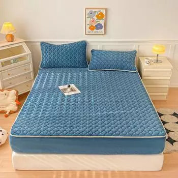 Молочный флис, ламинированный хлопок, шапка-кровать, покрывало для матери и ребенка, утолщенный наматрасник Simmons, защитный чехол 90*200cm