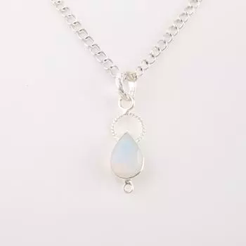 Молочный опал драгоценный камень 925 стерлинговое серебро ювелирные изделия ручной работы кулон 1,40 для мамы PP-12-14