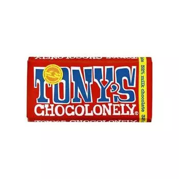 Молочный шоколад Tony s Chocolonely 180 гХарактеристикиTony s Chocolonely был первым шоколадным профессионаломХарактеристикиTony s Chocolonely был первым шоколадным профессионалом 1