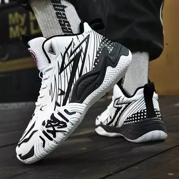 Молодежь, ученики начальной и средней школы, баскетбольная обувь, мужские и женские, настоящие боевые кроссовки, резиновая подошва, тренировочная цементная спортивная обувь, ботинки 35