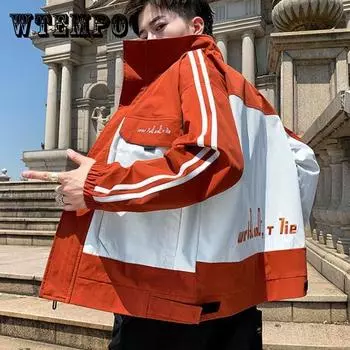 Молодежная бутиковая куртка, весеннее пальто с капюшоном, повседневная свободная рабочая одежда, удобная трендовая парка, большой размер для мужчин XXXXL темно-зеленого