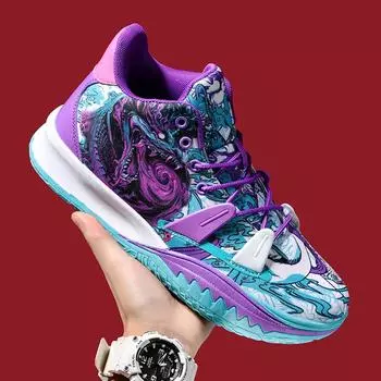 Молодежная мода баскетбольные кроссовки дышащие противоскользящие износостойкие кроссовки модные популярные повседневные туфли на плоской подошве мужские кроссовки 36