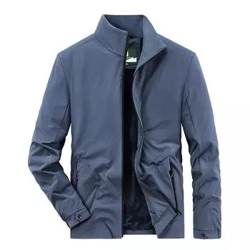 Молодежная мужская осенне-зимняя новая мужская вельветовая куртка большого размера с воротником-стойкой, повседневная мужская модная куртка M