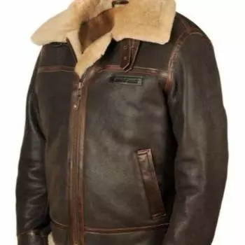 Молодежная повседневная куртка с застежкой-молнией и меховым отворотом, однотонная, с карманом на молнии, коричневая меховая S