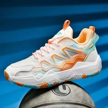 Молодежная светящаяся сетчатая баскетбольная обувь военные ботинки кроссовки резиновая подошва трение звук производитель один ботинок 36