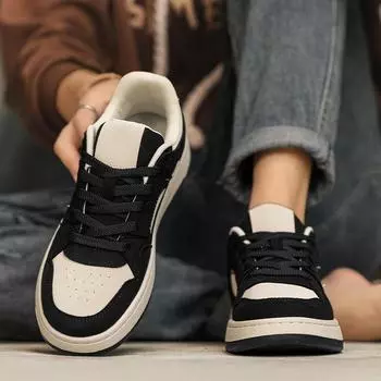 Молодежная уличная обувь, подходящая по цвету, повседневная обувь для сноуборда, мужская новая тенденция, плоская обувь, модные низкие туфли на шнуровке для студентов 39