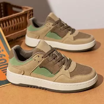 Молодежная уличная обувь, подходящая по цвету, повседневная обувь для сноуборда, мужская новая тенденция, плоская обувь, модные низкие туфли на шнуровке для студентов 39