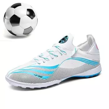 Молодежные амортизирующие нескользящие износостойкие уличные футбольные кроссовки с короткими ногтями и короткими ногтями для взрослых 35 оранжевый