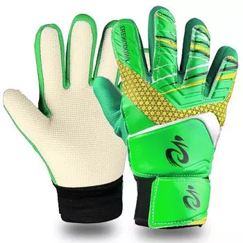 Молодежные детские перчатки вратаря для мальчиков и девочек, противоскользящие перчатки, футбольные вратарские перчатки, профессиональные футбольные вратарские перчатки с двойной защитой size 5